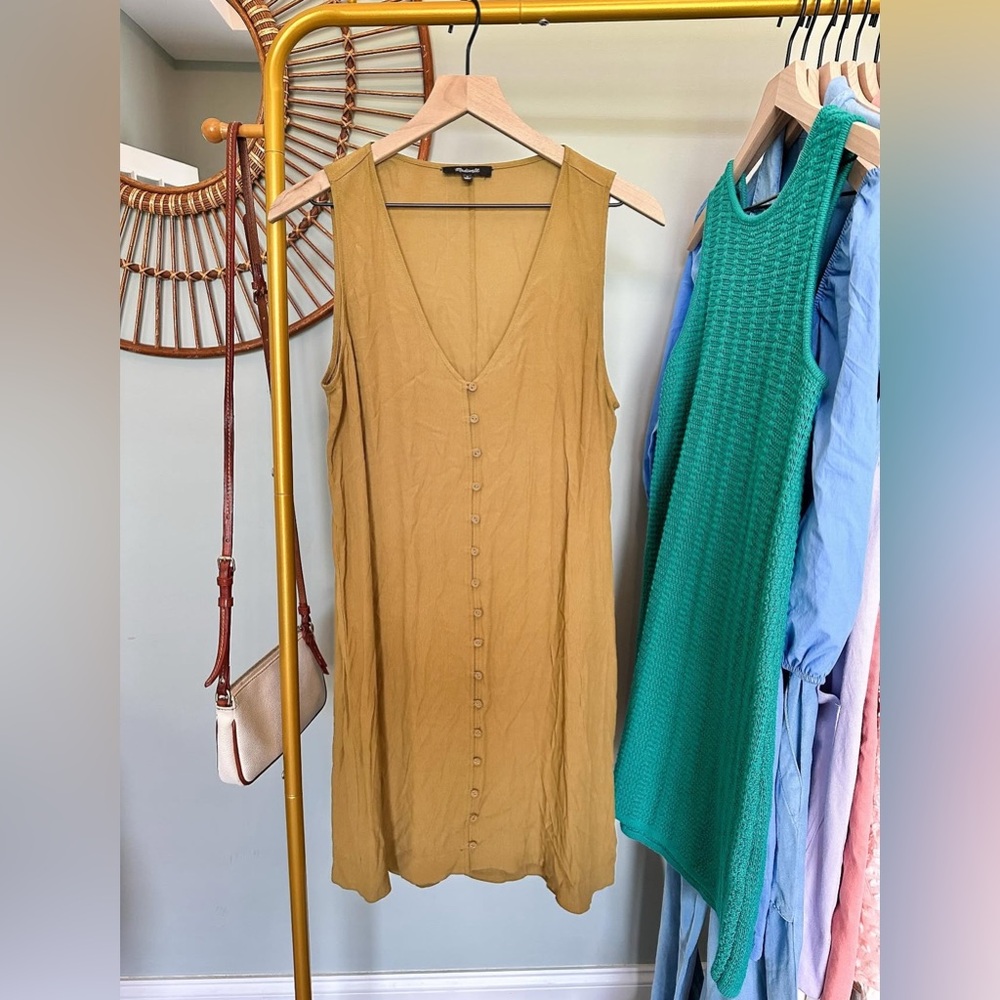 Button-Down Sleeveless Dress